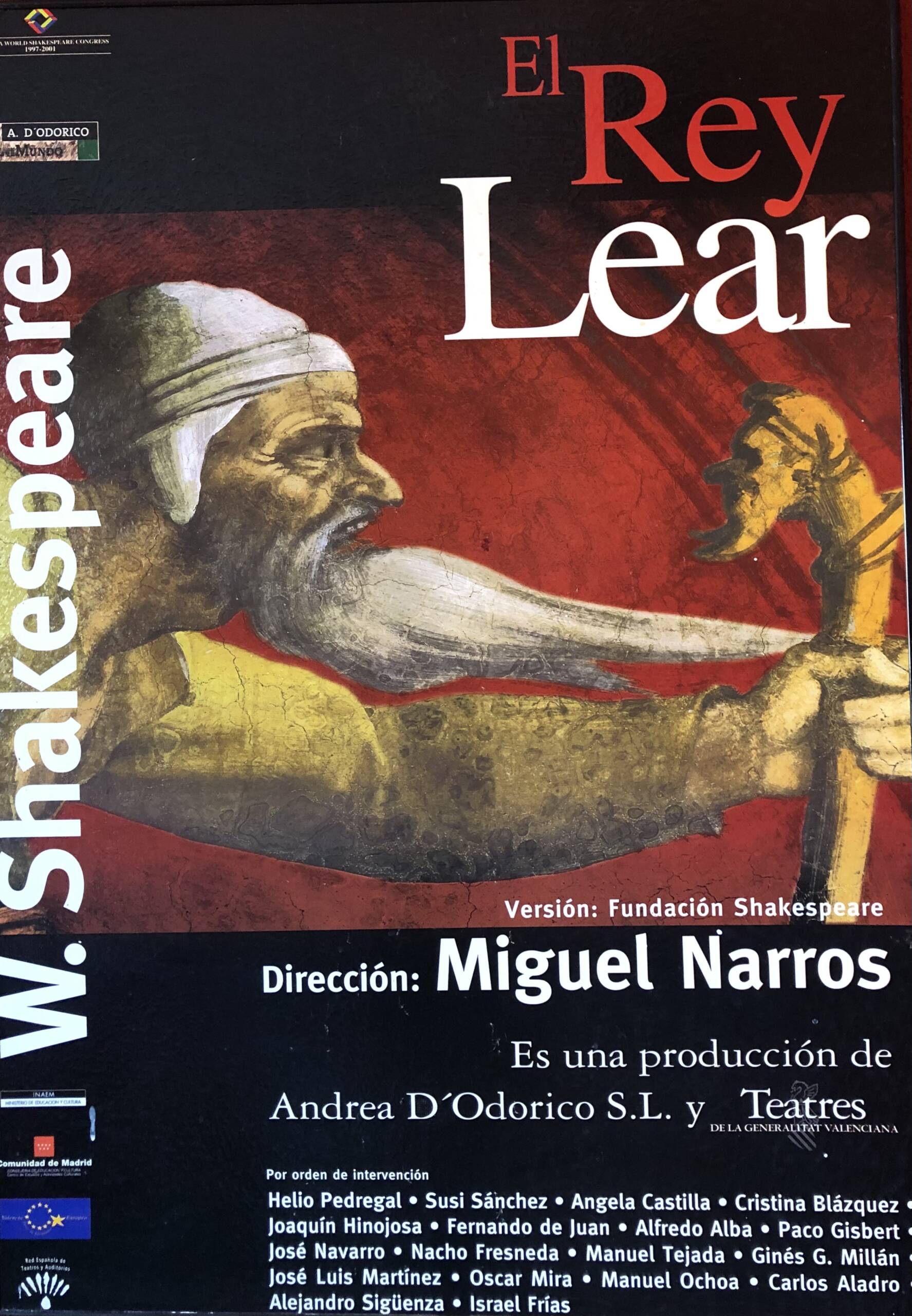 El rey Lear de Shakespeare<br>Direc. Miguel Narros